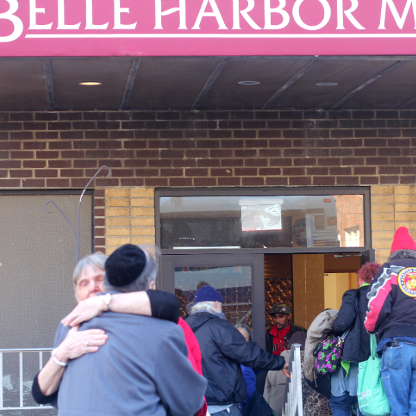 Residents of Belle Harbor Manor return home for the first time since Sandy.