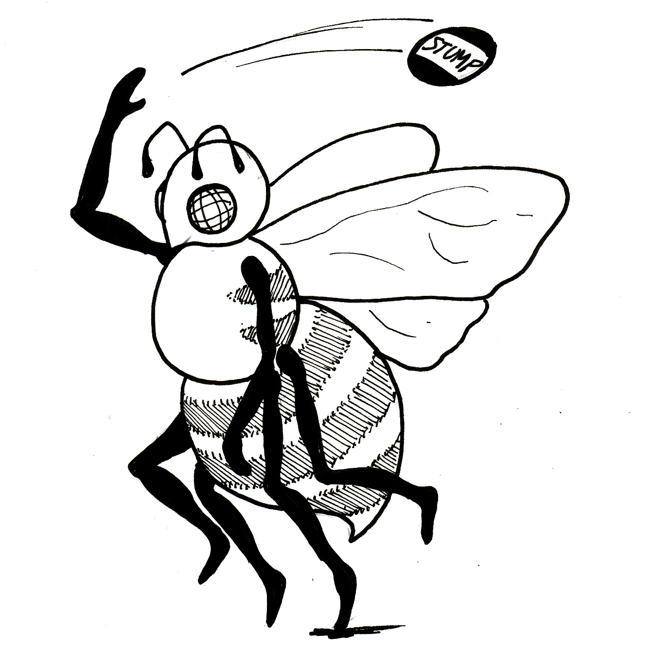 Nonchalant bee