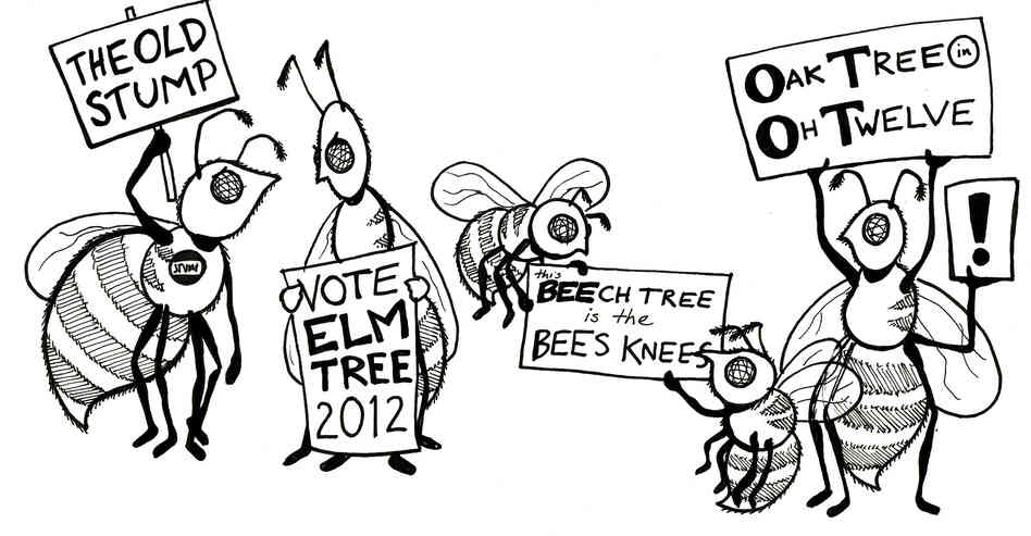 Bees with a vote. Bees with a vote.