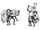 Dancing bees.