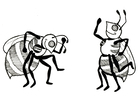 Dancing bees. Dancing bees.
