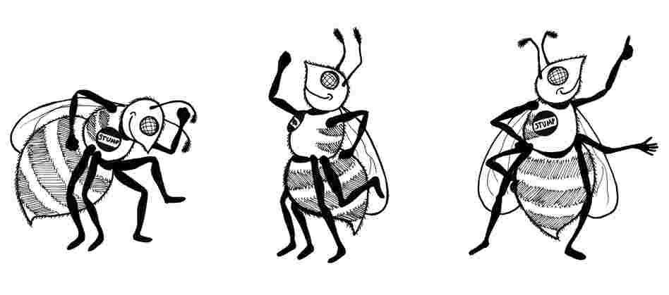 Dancing bees. Dancing bees.