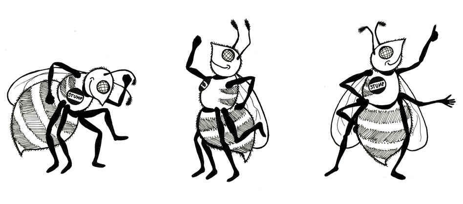 Dancing bees. Dancing bees.