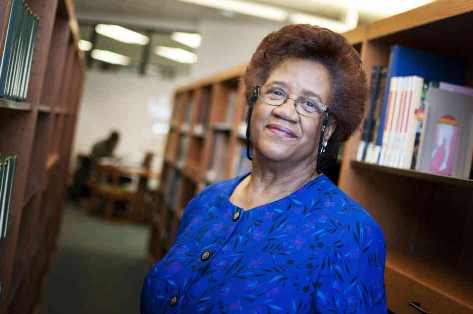 The recession put a dent in Sims-Wood's savings, and she expects she'll have to stay in the workforce "forever."