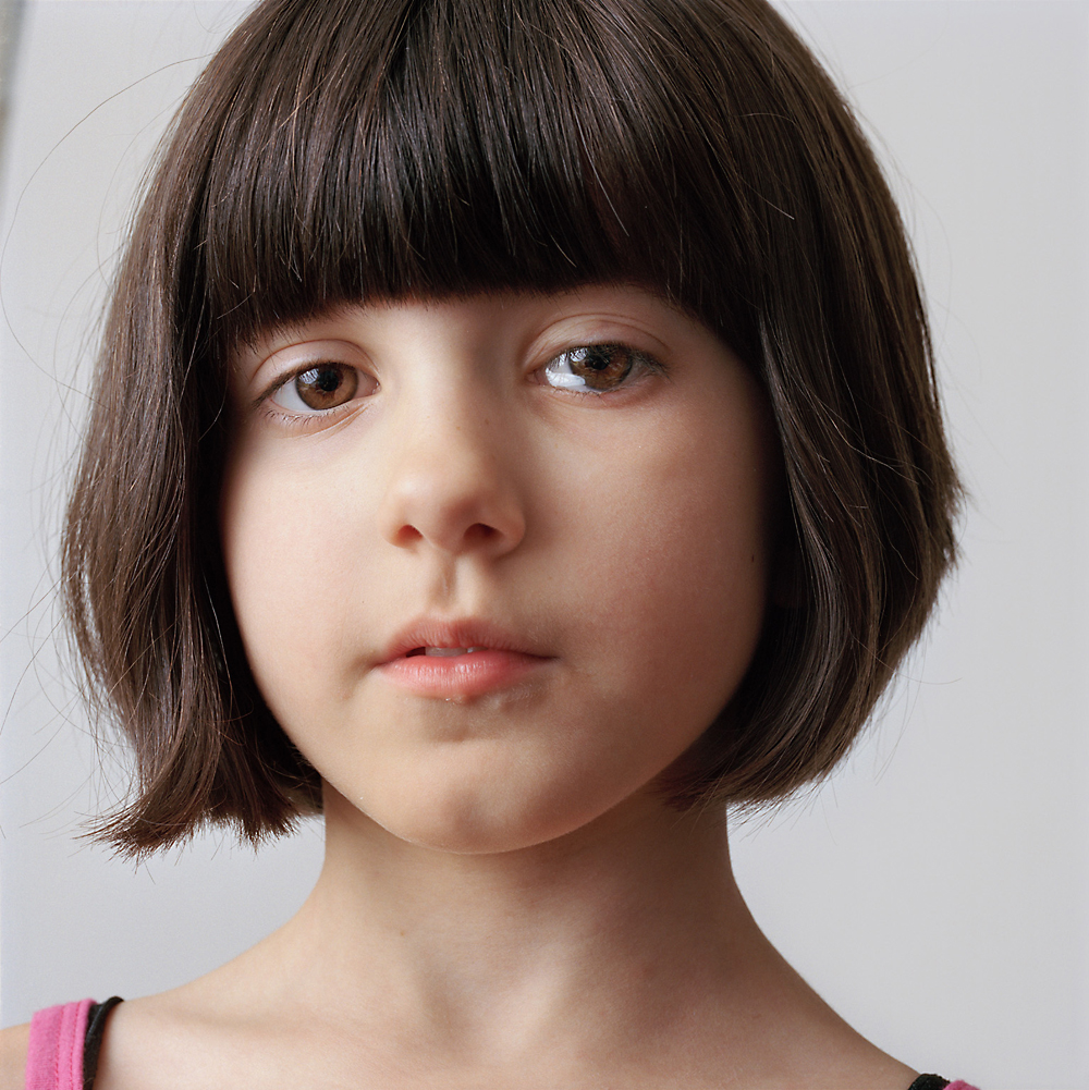 8-year-old girl with brown hair, 2009