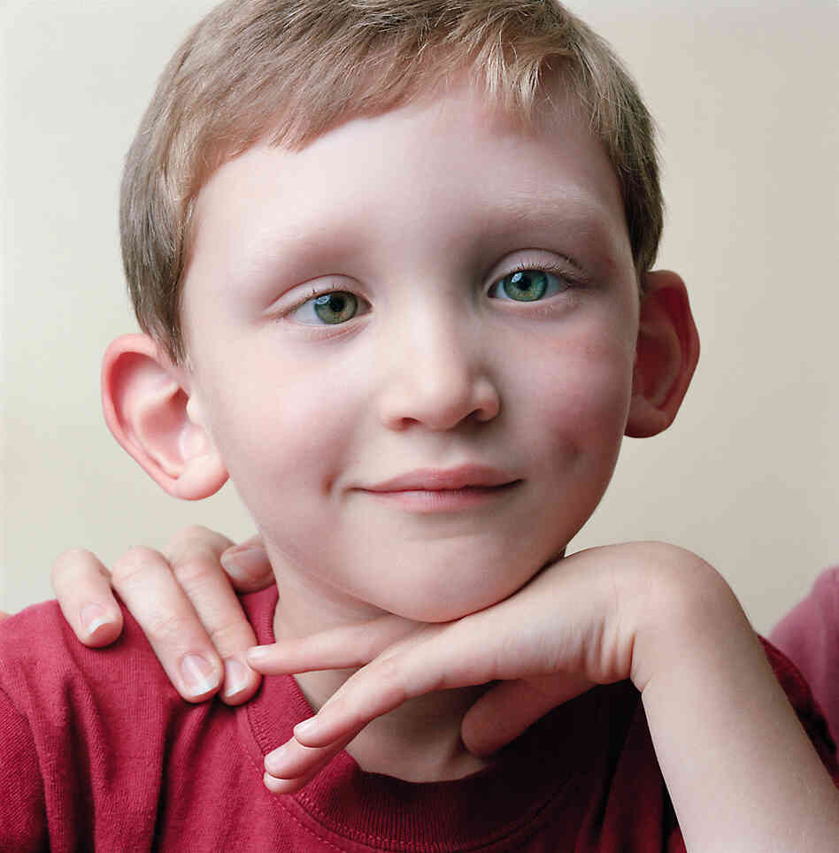 6-year-old boy with his mother, 2008
