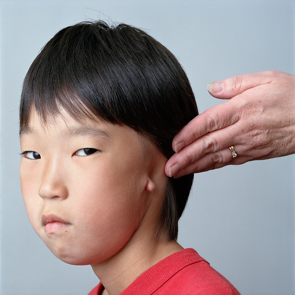 8-year-old boy with his mother, 2009