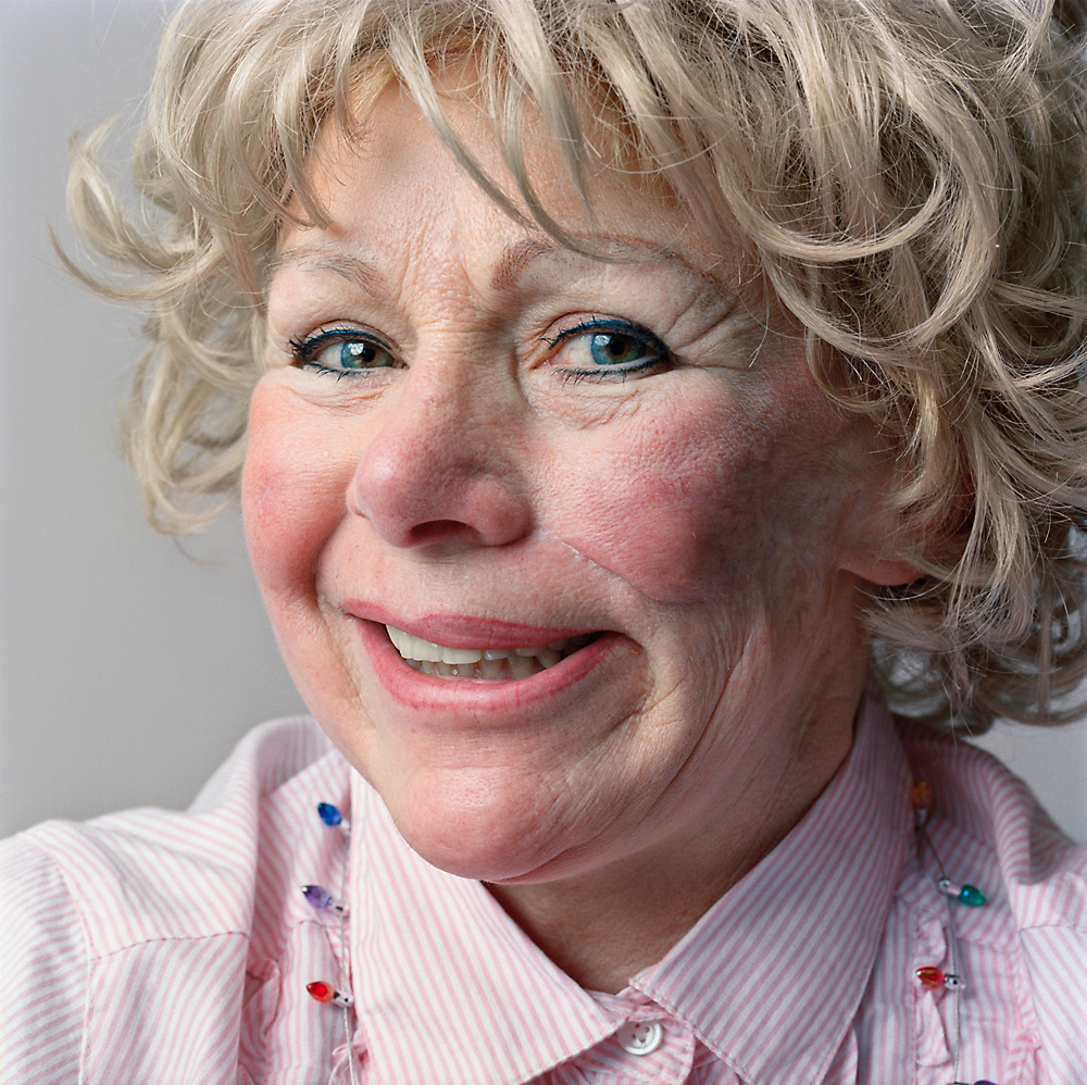 Woman in striped shirt, 2008