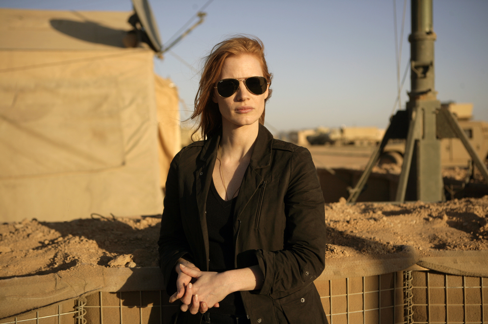 Jessica Chastain as CIA agent Maya in a scene from the film Zero Dark Thirty.