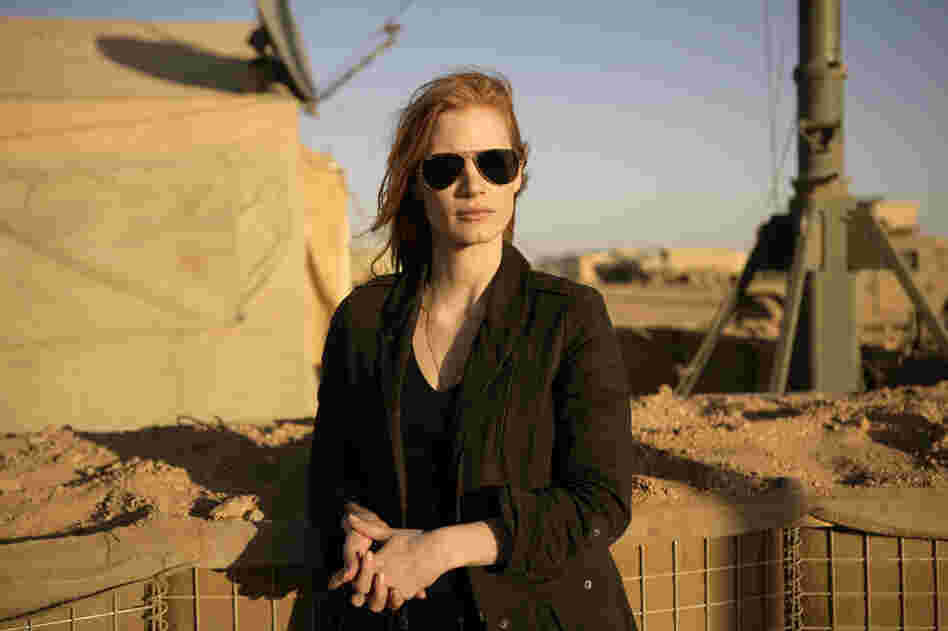 Jessica Chastain as CIA agent Maya in a scene from the film Zero Dark Thirty.