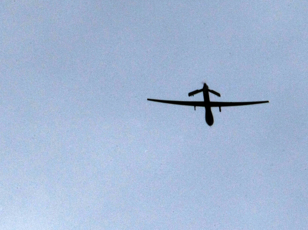 U.S. "Predator" drone over  Afghanistan in Jan. 2009.