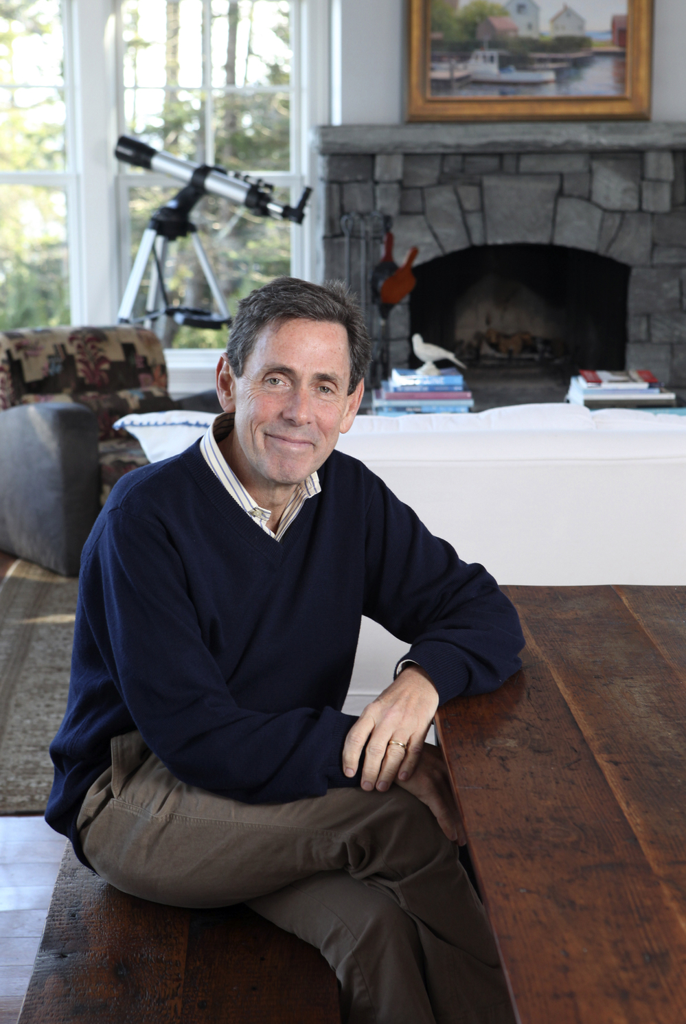 Edward Blum, director of the Project on Fair Representation, at his home in South Thomaston, Maine, on Nov. 9.