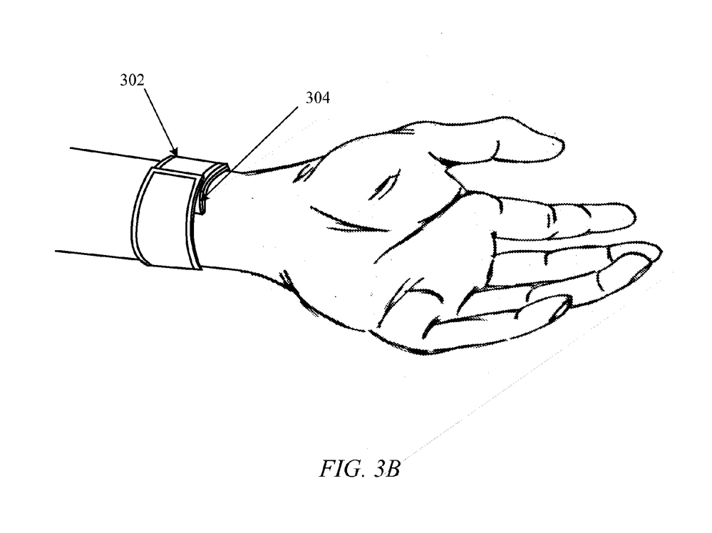 A drawing from Apple's patent application could give clues to the rumored iWatch device.