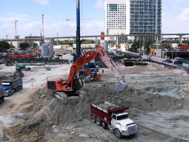 Brickell CityCentre is a new project that includes retail, offices and two condo towers. In all, some 19 condo towers are going up in downtown Miami, just seven years after the housing market crash.