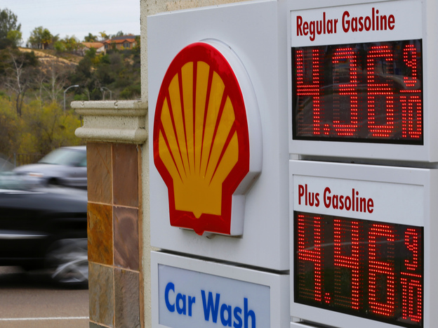 Gasoline prices at a station in Encinitas, Calif., earlier this week.