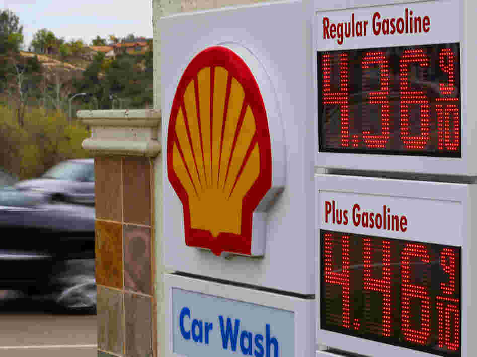 Gasoline prices at a station in Encinitas, Calif., earlier this week.