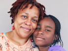 Rowena Gore-Simmons and her daughter, Kenya, now 16, at StoryCorps in Baltimore. Rowena Gore-Simmons and her daughter, Kenya, now 16, at StoryCorps in Baltimore.