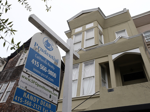 A "for sale" sign in San Francisco last summer.