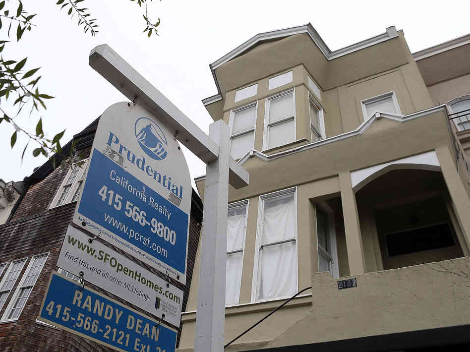 A "for sale" sign in San Francisco last summer.