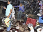 The scene of a blast in Hyderabad, India on Thursday, Feb. 21, 2013. The scene of a blast in Hyderabad, India on Thursday, Feb. 21, 2013.