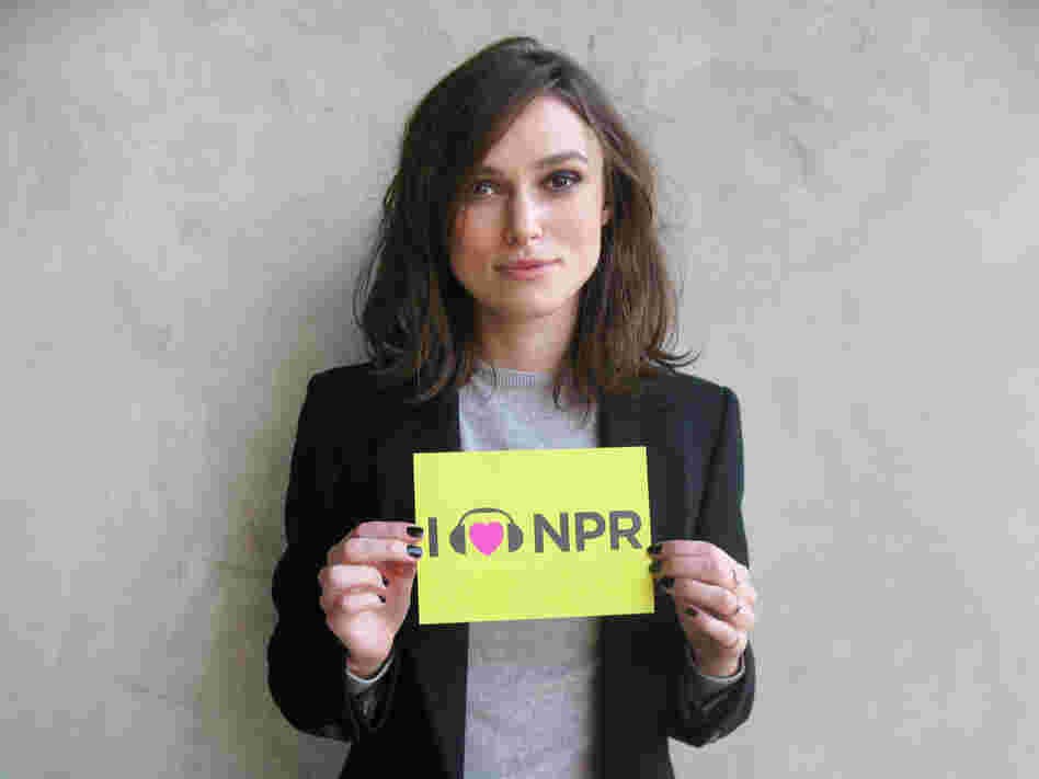 Keira Knightley stars in the recent film adaptation of Leo Tolstoy's classic novel Anna Karenina, nominated in four categories. Keira is as radiant loving us here as she is loving Count Vronsky. (http://n.pr/TSU8DC)