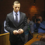 Oscar Pistorius as he entered a court in Pretoria on Thursday.