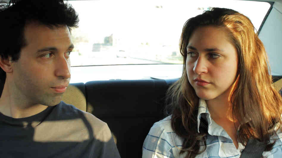 The deeply personal narrative that drives writer-director Alex Karpovsky's road trip comedy Red Flag even extends to his protagonist's name. (Pictured: Karpovsky and Caroline White) The deeply personal narrative that drives writer-director Alex Karpovsky's road trip comedy Red Flag even extends to his protagonist's name. (Pictured: Karpovsky and Caroline White)
