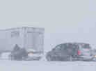 Scene along I-35 near  Kansas City on Thursday.