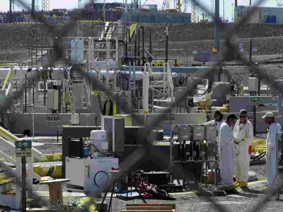 Workers at the Hanford Nuclear Reservation near Richland, Wash., in 2010.