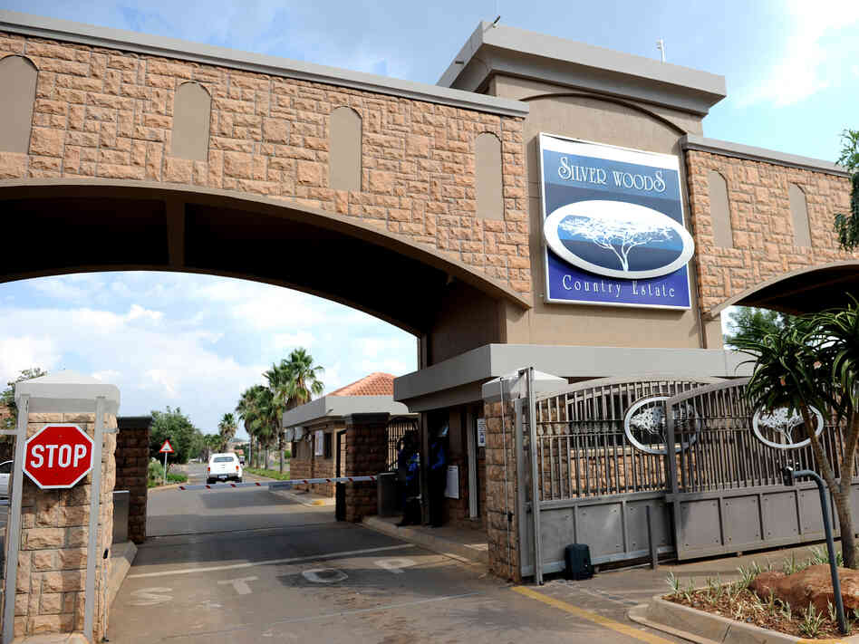 Oscar Pistorius lives in this gated community in the South African capital of Pretoria. Crime is rampant in the country, and well-off South Africans tend to live behind high walls or in gated communities.