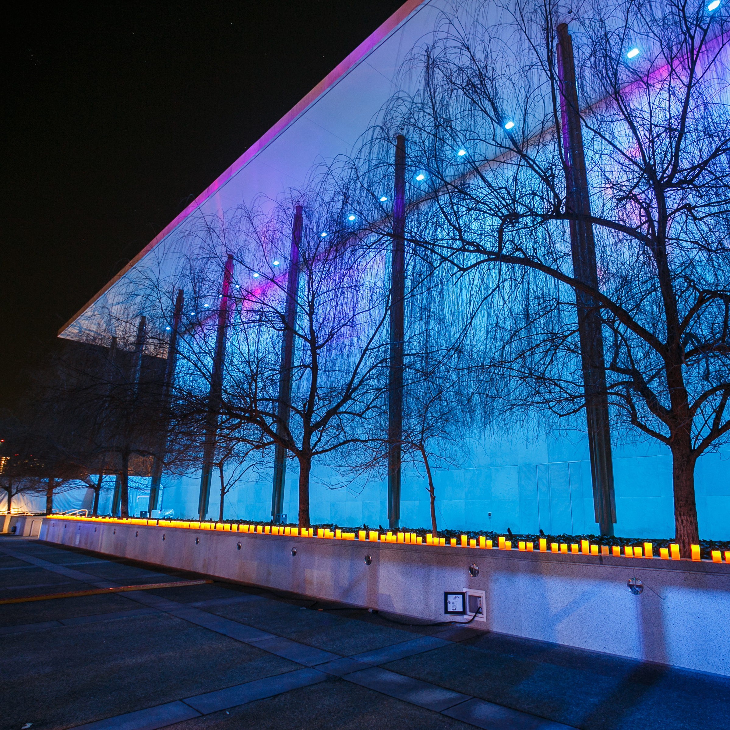 Northern Lights illuminate the Kennedy Center in Washington, D.C., during its monthlong festival, Nordic Cool 2013. The festival includes performances and exhibits from more than 750 artists. The exhibit runs through March 17.