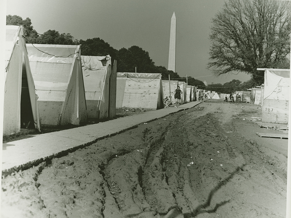 Resurrection City on the National Mall was an attempt by the Poor People's Campaign to bring attention to poverty in America.