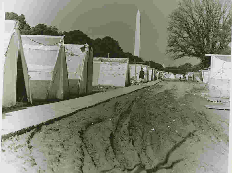 Resurrection City on the National Mall was an attempt by the Poor People's Campaign to bring attention to poverty in America.