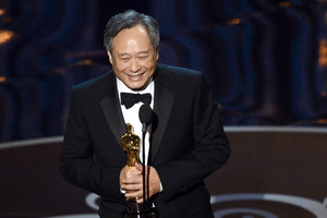 Director Ang Lee accepts the best director award for "Life of Pi."