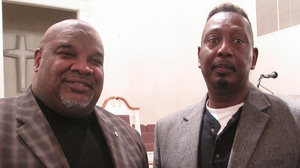 Ernest Montgomery (right), the Calera, Ala., city councilman at the heart of the Supreme Court case, with his pastor, the Rev. Harry Jones. Both men say the Voting Rights Act is still necessary in Alabama.