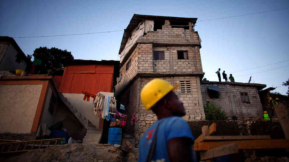 Many homes that were rebuilt after the earthquake in 2010 are even more dangerous than the original ones. This three-story home was put up after the quake but is already slated for demolition to make way for an 18-unit housing project.