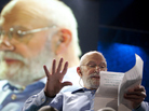 Oliver Sacks on stage at the 2009 TED Conference. Oliver Sacks on stage at the 2009 TED Conference.