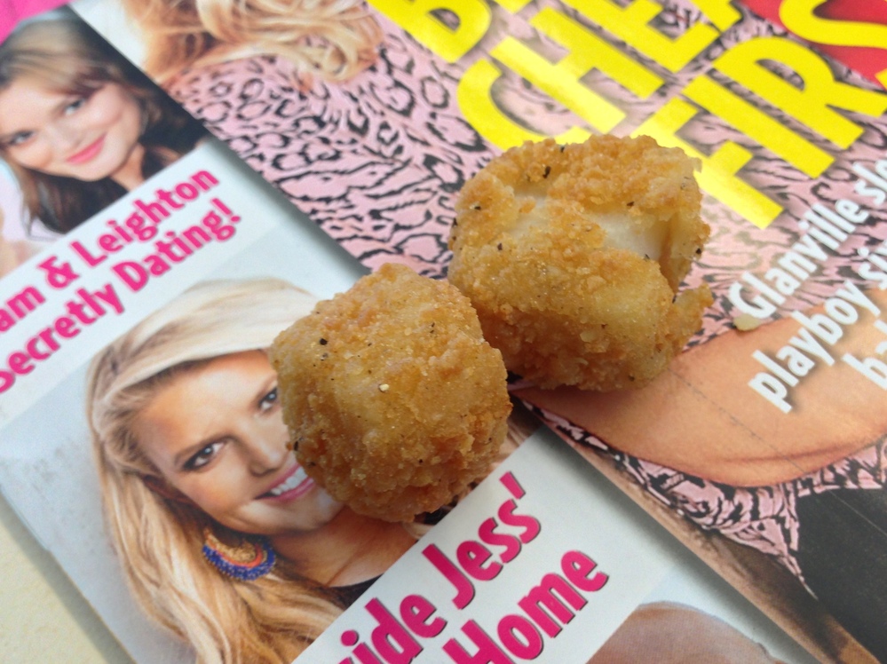 Two Fish McBites, which are not the Chicken of the Sea.