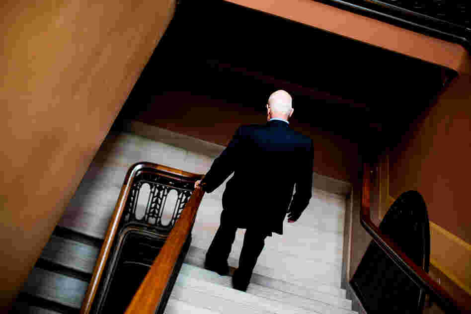 Despite his age, Risser takes the stairs every day and advises freshmen legislators to do the same.