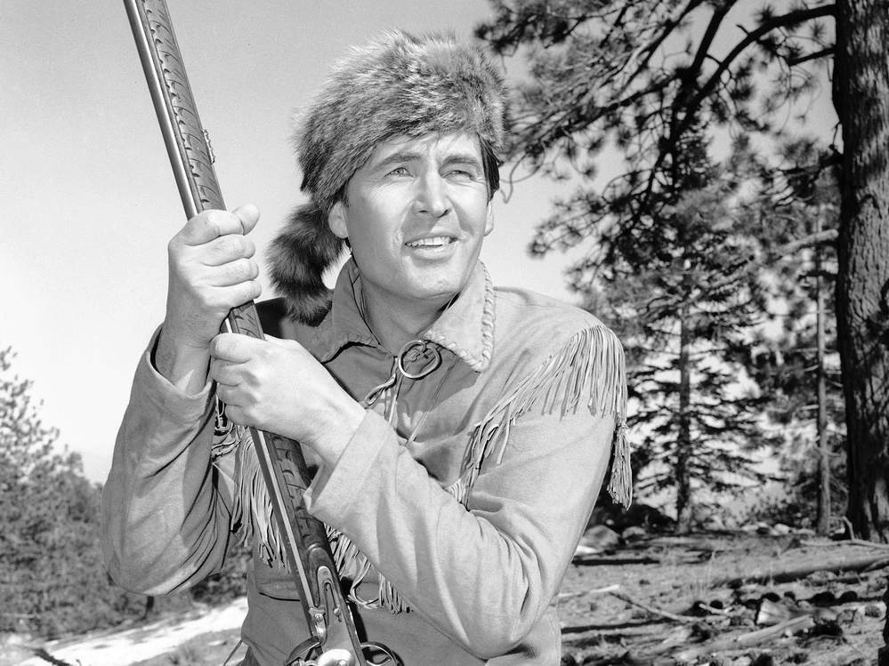 Actor Fess Parker played Davy Crockett in the 1950s Disney television series Davy Crockett, King of the Wild Frontier.