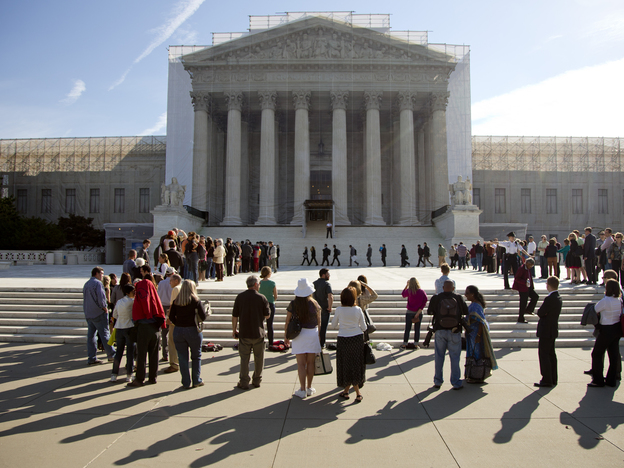 The Supreme Court on Wednesday weighs the future of a key provision of the landmark Voting Rights Act.