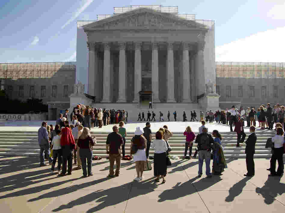 The Supreme Court on Wednesday weighs the future of a key provision of the landmark Voting Rights Act.