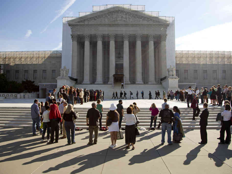 The Supreme Court on Wednesday weighs the future of a key provision of the landmark Voting Rights Act.