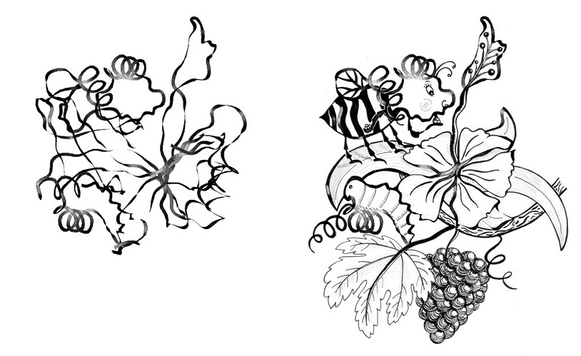 Cyanobacteria-Bee illustration