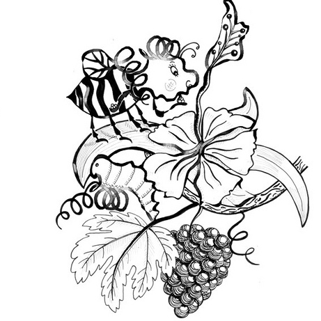 Cyanobacteria-Bee illustration