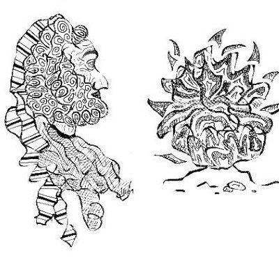 Moses and burning bush