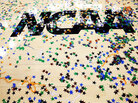 Confetti is seen on the NCAA logo after the Kentucky Wildcats defeat the Kansas Jayhawks 67-59 in the championship game of the 2012 NCAA Division I Men's Basketball Tournament at the Mercedes-Benz Superdome on April 2, 2012, in New Orleans. Confetti is seen on the NCAA logo after the Kentucky Wildcats defeat the Kansas Jayhawks 67-59 in the championship game of the 2012 NCAA Division I Men's Basketball Tournament at the Mercedes-Benz Superdome on April 2, 2012, in New Orleans.