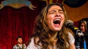 Eden Schwartz performs in These Streets, a play about female musicians in Seattle in the early '90s.