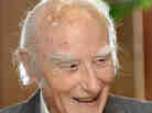 Francis Crick in 2003, the year before his death, at the Salk Institute for Biological Studies in San Diego.