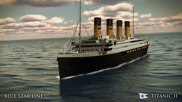 An artist's image of the Titanic II.